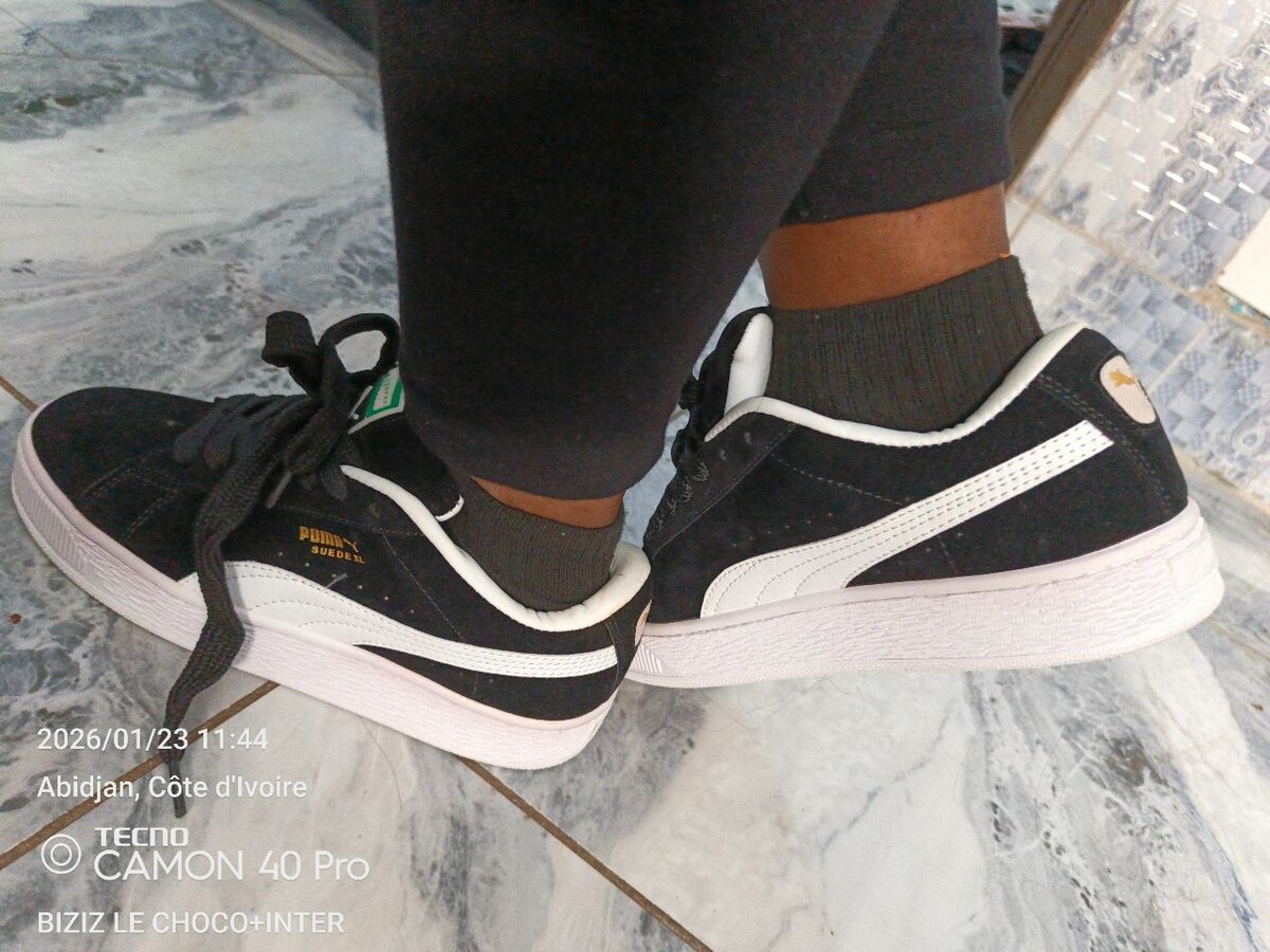 Chaussures Puma noires homme/d