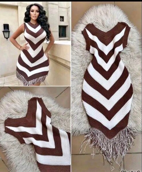 Robe tricotée élégante