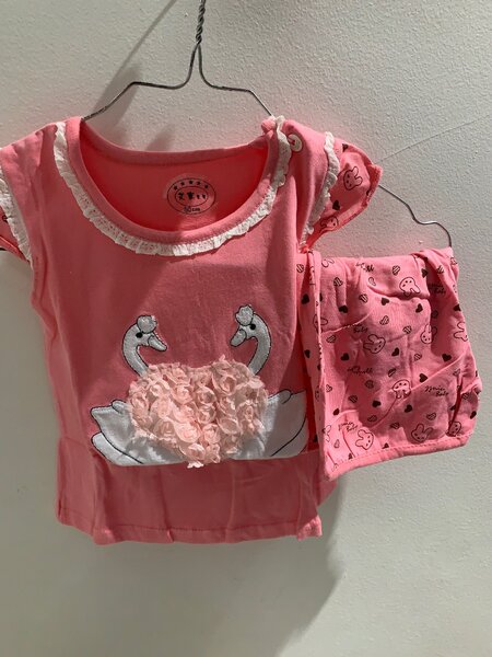 Ensemble Fille Cygne Rose