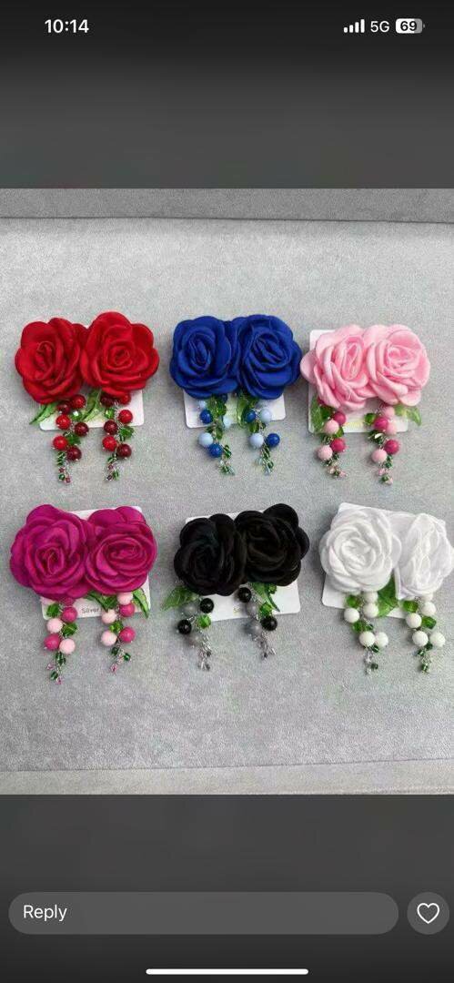 Floral Drop Earrings Set