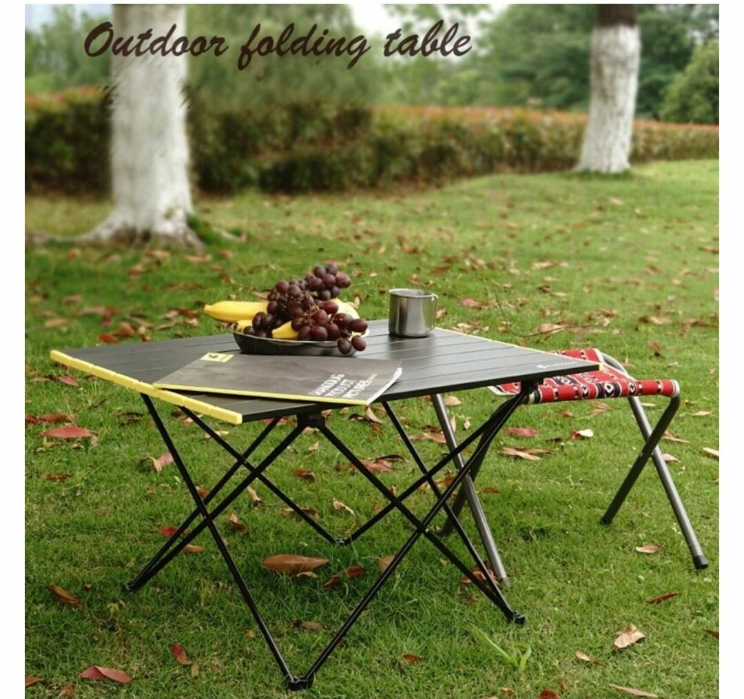 LIGHTWEIGHT PORTABLE FOLDING CAMPING TABLE  (L18.11 X W26.77