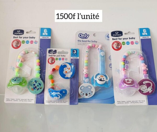 Sucettes Bébé Colorées BPA Free