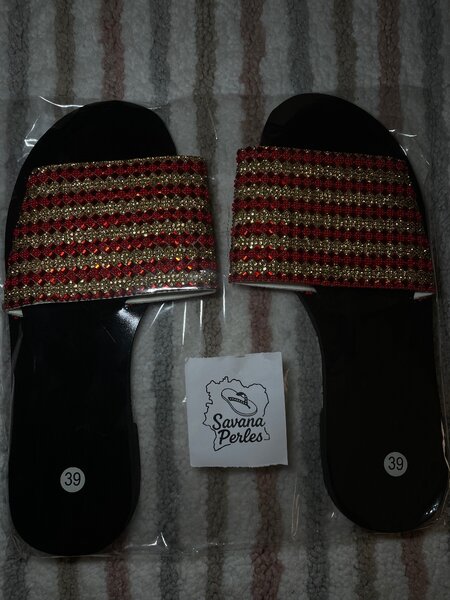 Sandales perlées élégantes