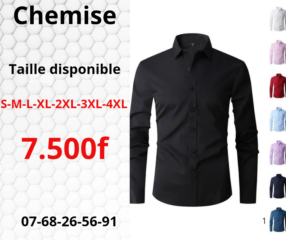 Chemise élégante homme