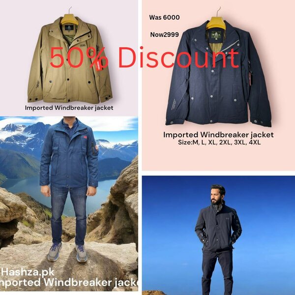 Imported Windbreaker jacket for Men in Pakistan