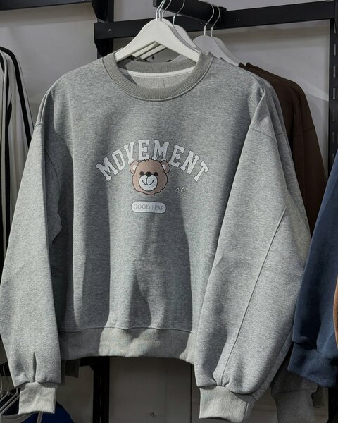 Женский серый свитшот