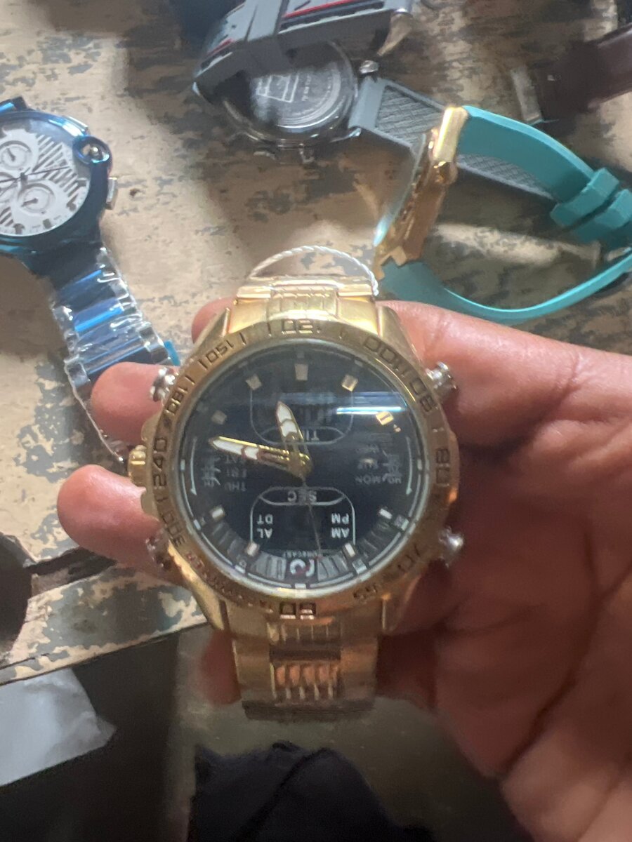 Montre Chronographe Dorée Homme