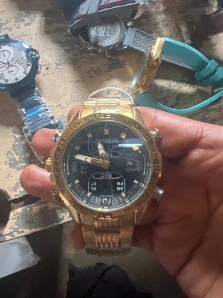 Montre Chronographe Dorée Homme