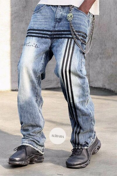 Jeans décontractés punk