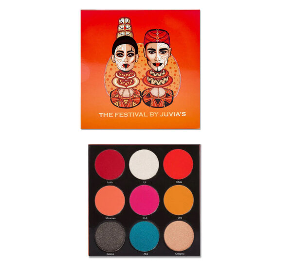 Palette de fards à paupières vives