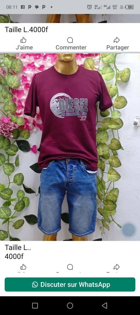 T-shirts décontractés pour hommes