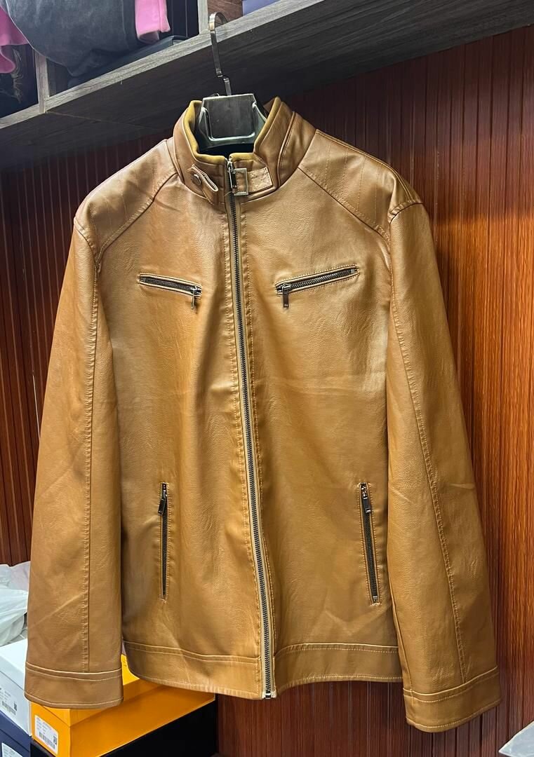 Veste en simili cuir homme chic