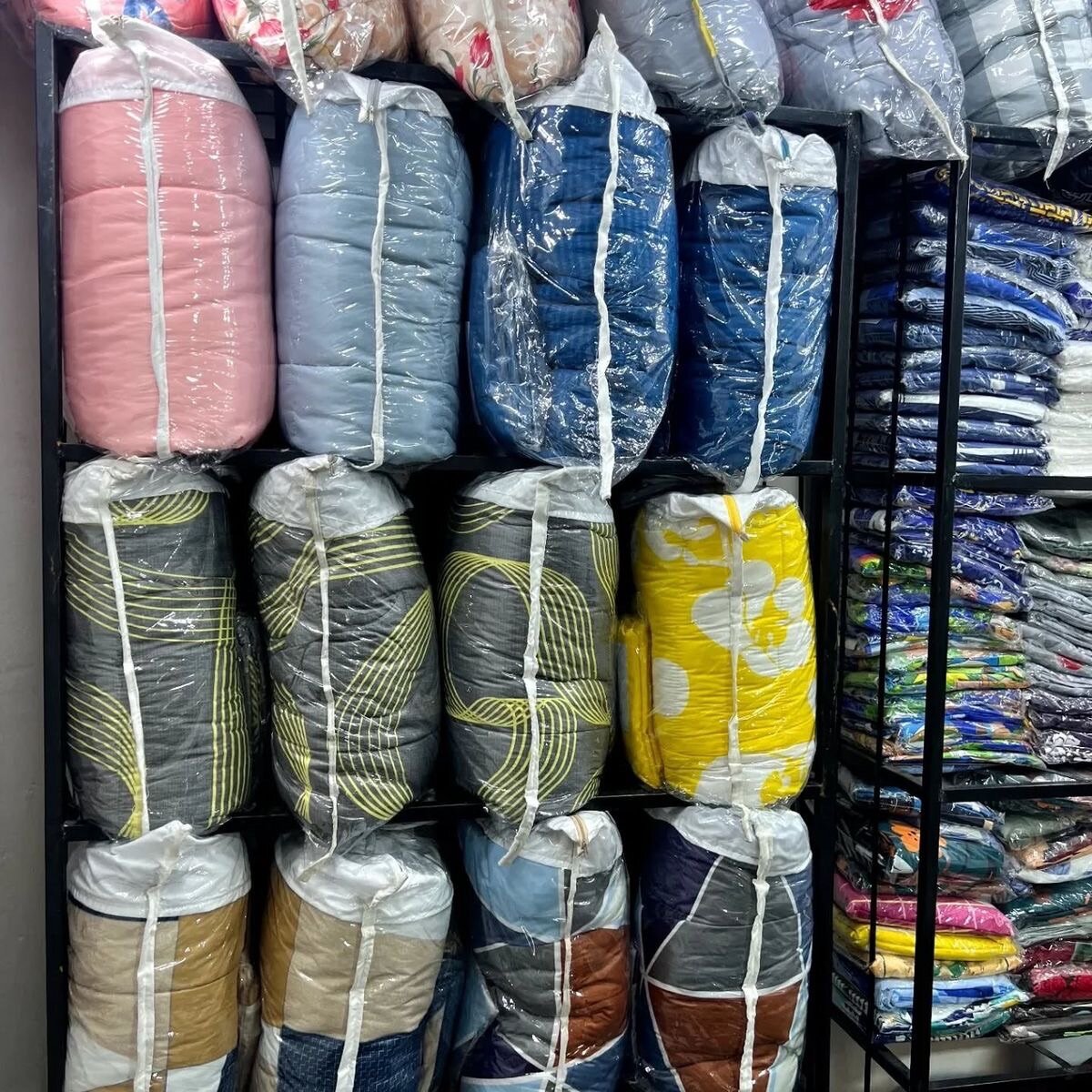 Parure de lit en coton colorée