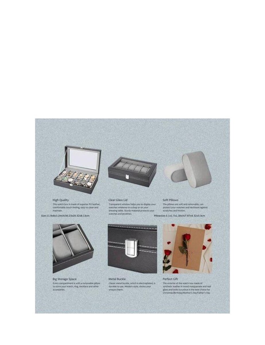 Boîte à Montres 12 Compartiments