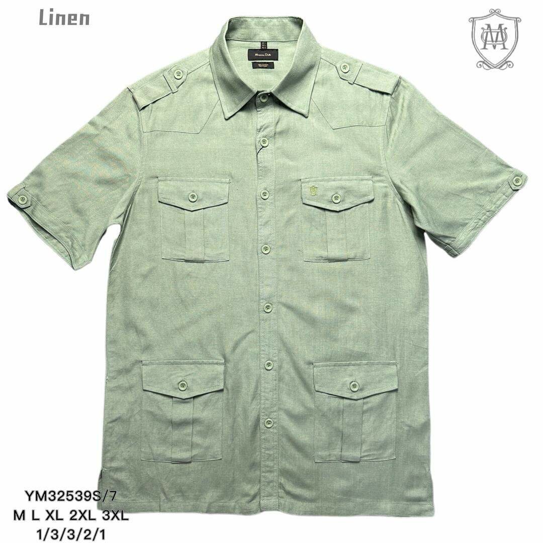 Chemise en lin à poches homme