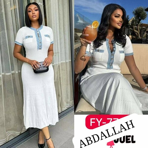 Robe longue   dispo en noir