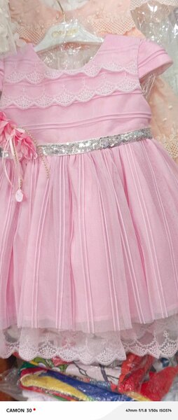 Robe rose fille élégante