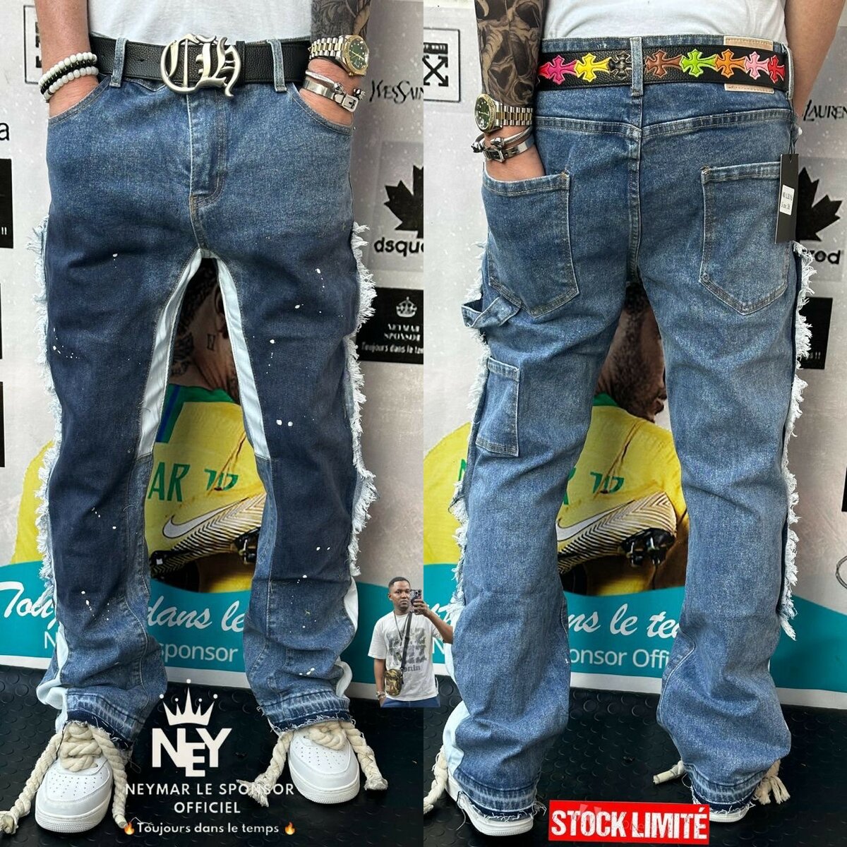 Jeans hommes mode streetwear