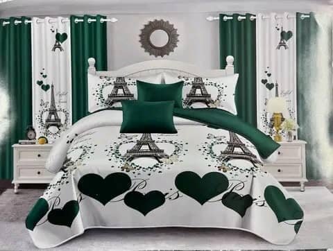 7PCS EXTRA QUEEN SIZE BEDSPREADS 