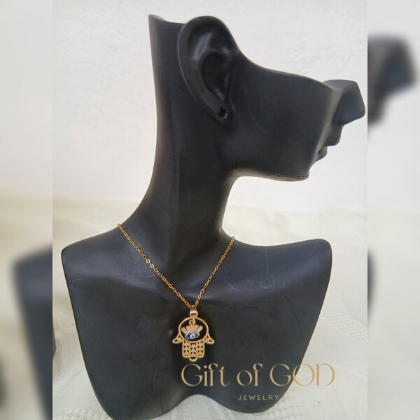 Collier Main de Fatma Doré