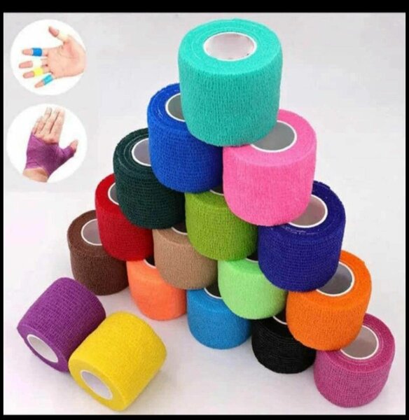 Bandage élastique adhésif coloré