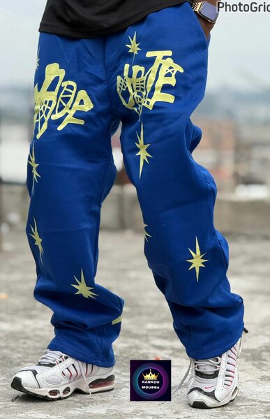 Pantalon streetwear bleu