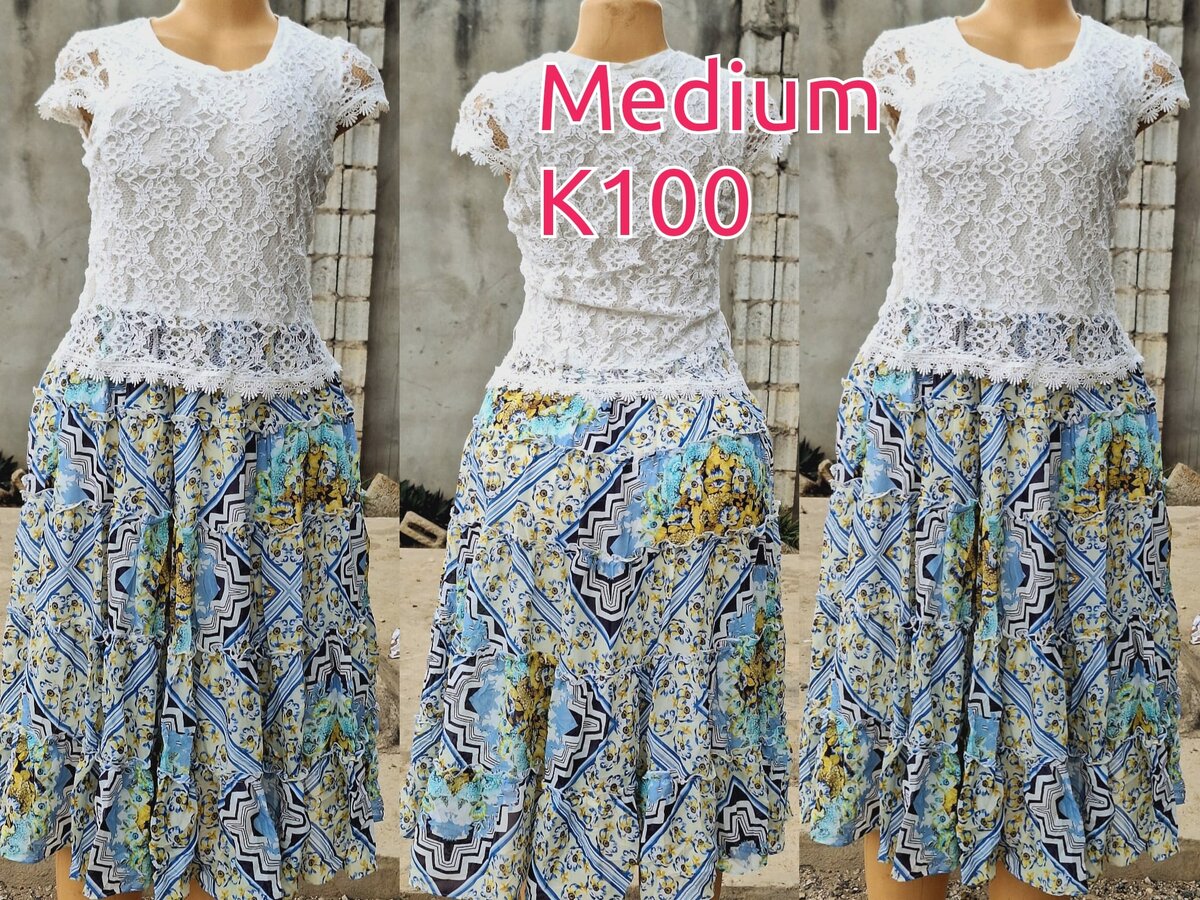 Beautiful and high-quality women's dress made of salaula silk