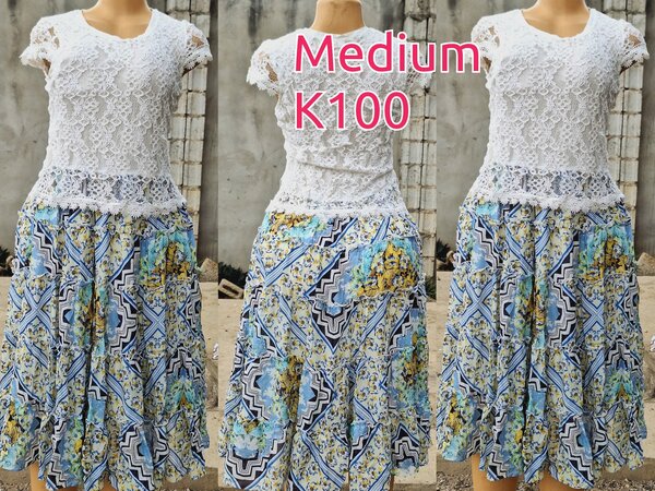 Beautiful and high-quality women's dress made of salaula silk