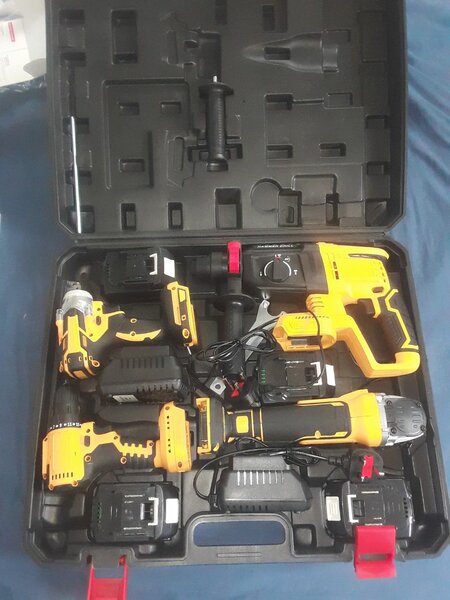 Drilling and cutting machines all in 1  box rechargeable