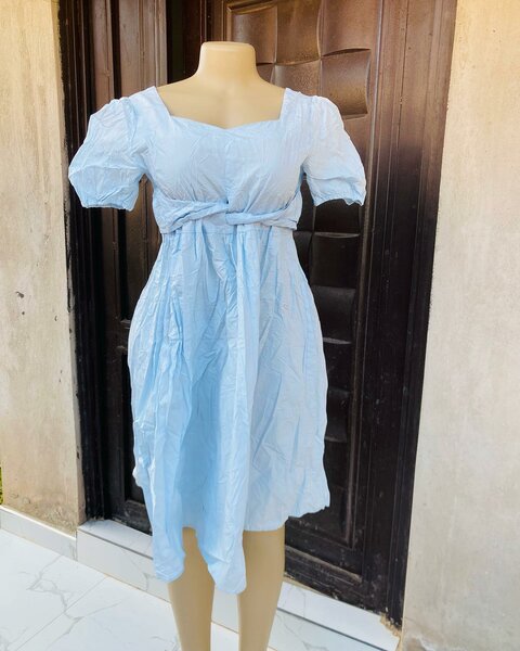 Beautiful and stylish women's dress blue