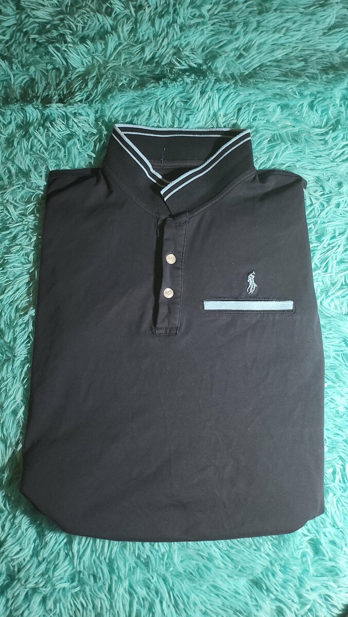 Polo noir ralf laurent