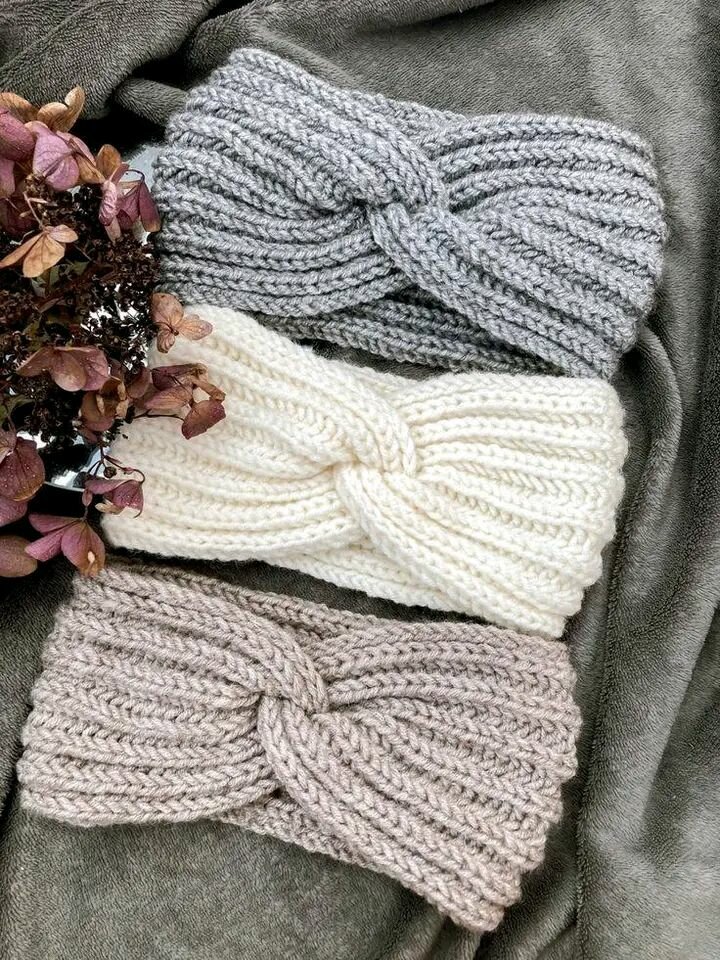 Bandeaux Tricotés Élégants