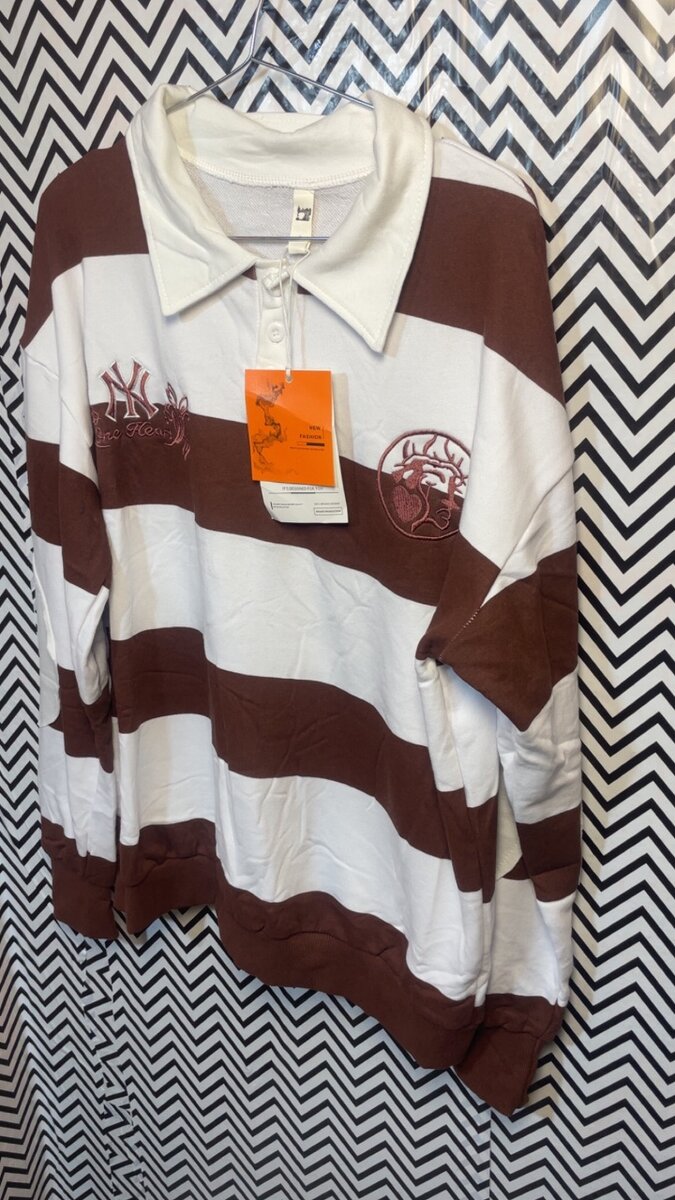 Pull-over à rayures tendance