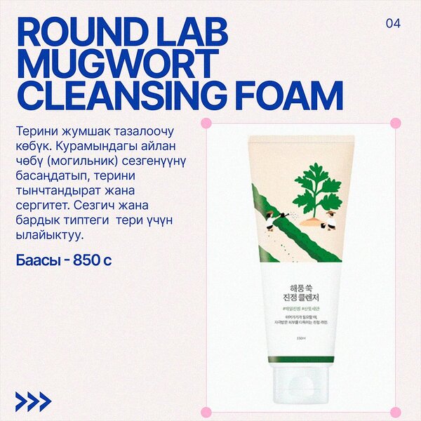 Round Lab Mugwort Cleansing Foam 