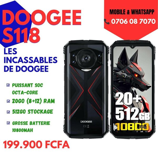 DOOGEE S118 Smartphone Incassable