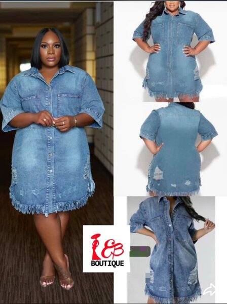 Robe en jean décontractée