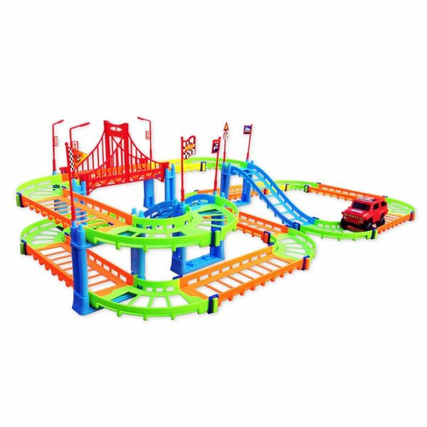 Circuit voiture enfant multicolore