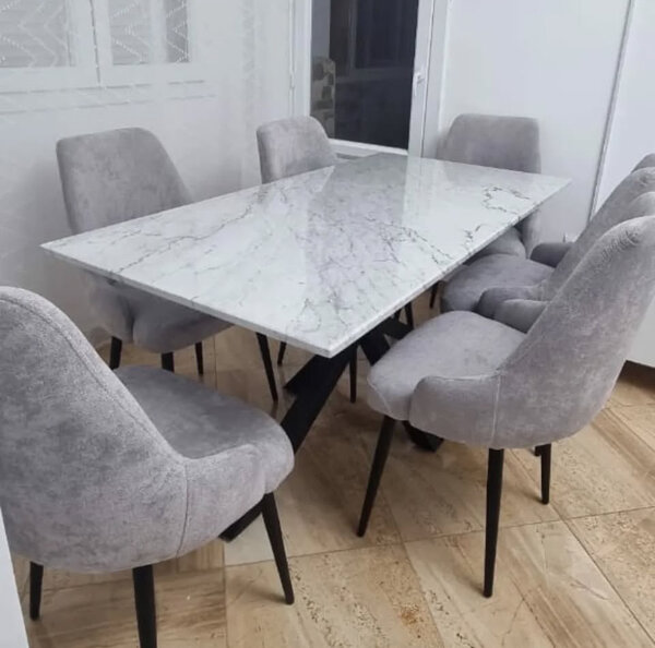 Table à manger moderne marbre