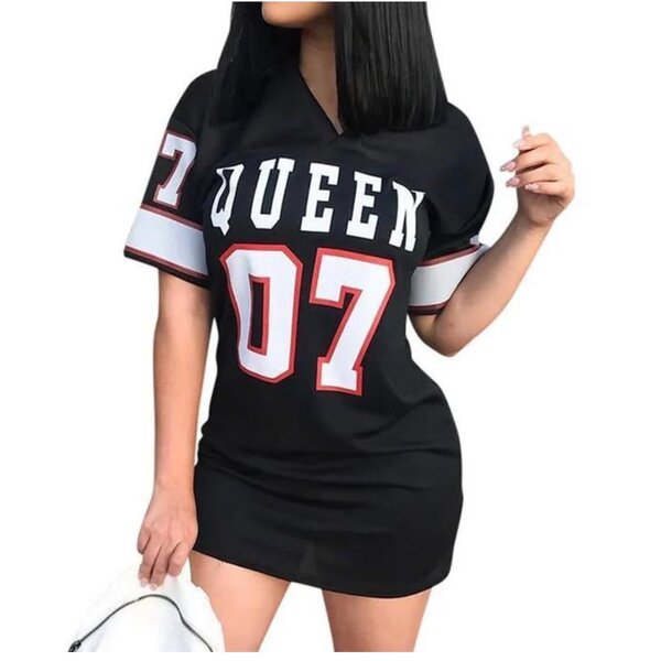 T-shirt Queen 07 femme noir