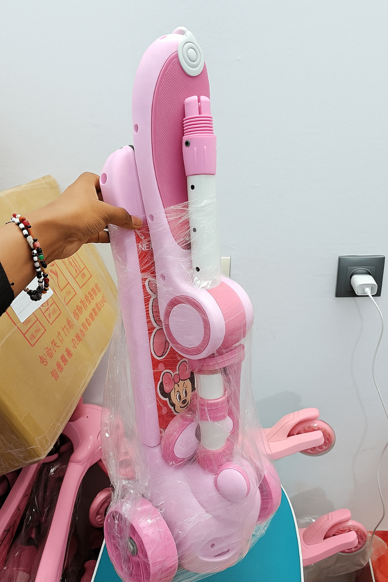 Trottinette Enfant Rose Lapin