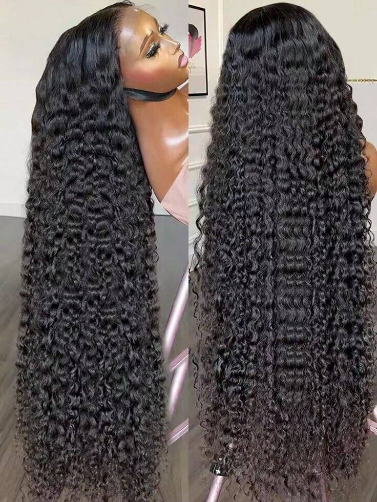 Perruque bouclée naturelle