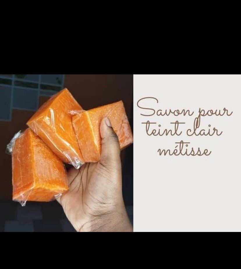 Savon teint clair jaune banane