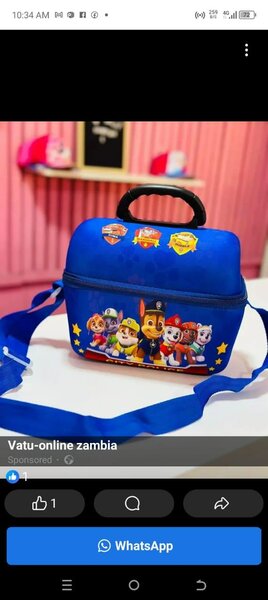 Kids character lunch/warmer bags k250