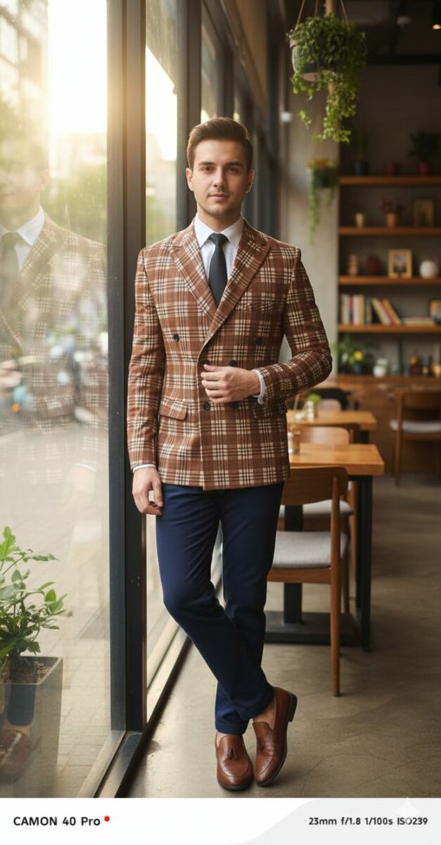 Costume élégant homme chic