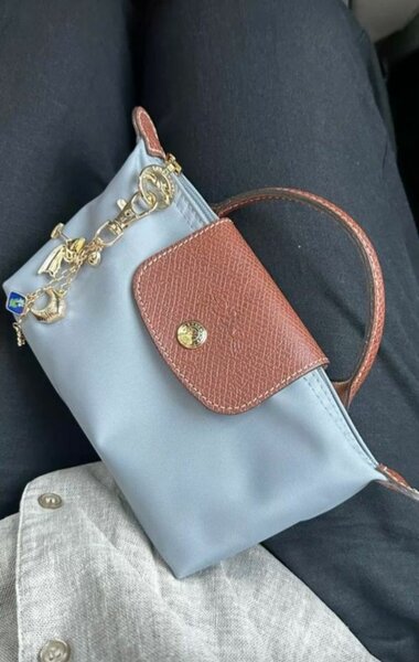 Sac bandoulière bleu élégant