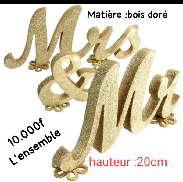 Décoration Mr & Mrs Bois Doré