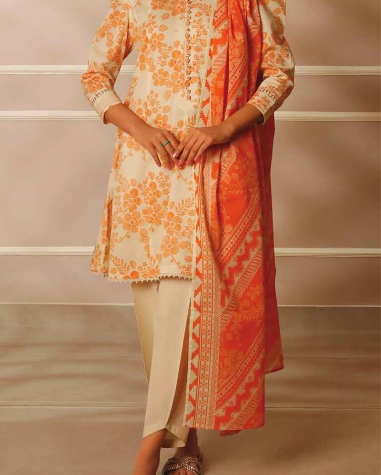 Lawn 3 piece suit