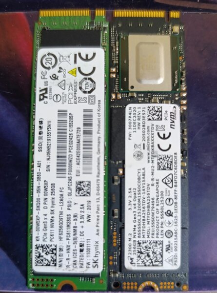 SSD interne NVMe rapide 256Gb