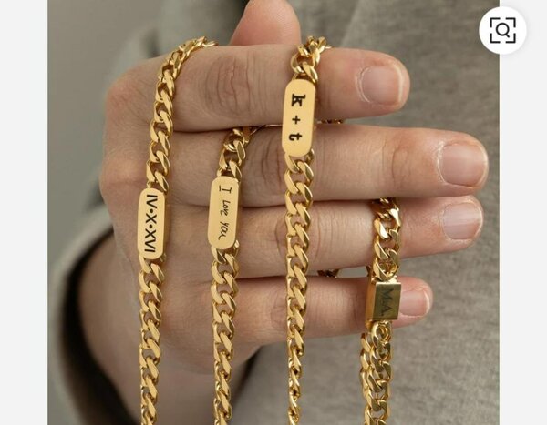 Bracelet en or personnalisé