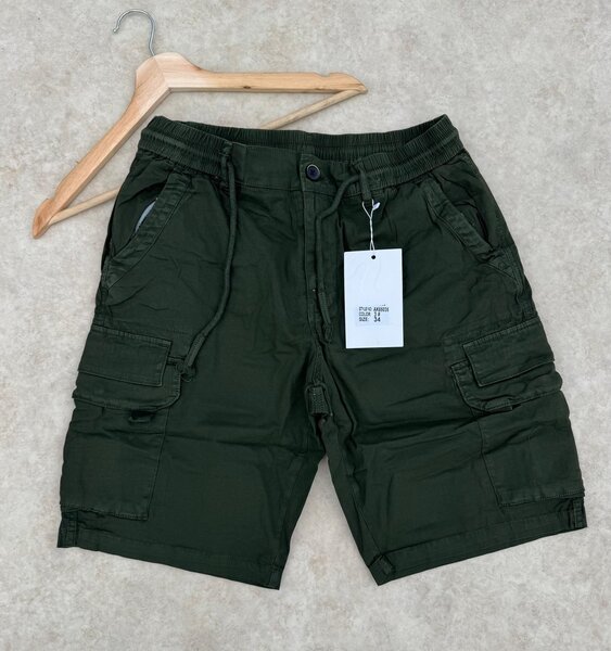 Short cargo homme vert